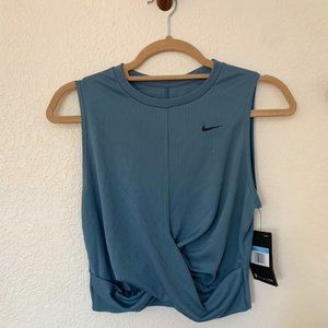 NWT Nike Women's Dri-FIT Cropped Twist Training Tank Top